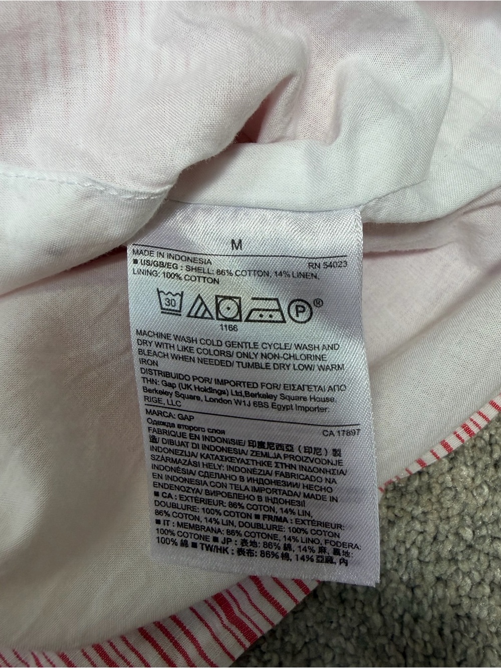 GAP Linen stripe mini skirt - Picture 5 of 7